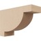 Ekena Millwork 2"W x 6"D x 4"H Classic Alpine Rough Cedar Woodgrain TimberThane Corbel, Primed Tan CORUR02X06X04ALPRCPR - alternate 1